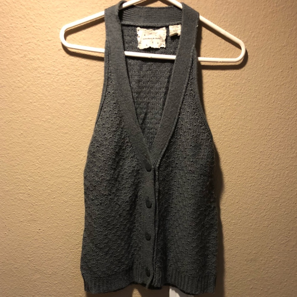Coincidence and Chance sweater vest grey size L